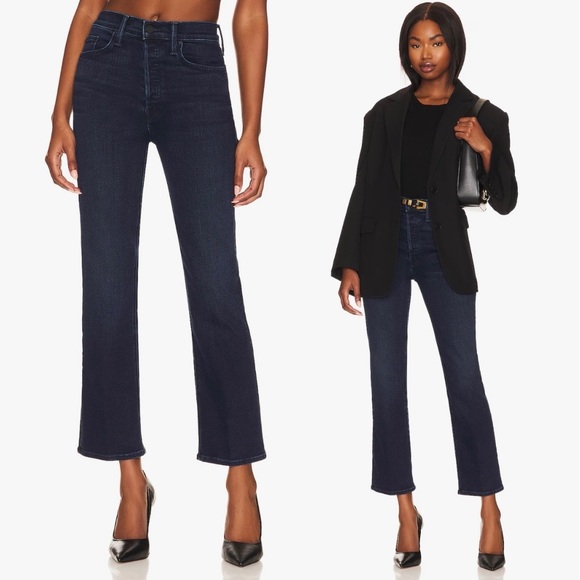 MOTHER Denim - MOTHER- The Tripper Ankle Dark Wash Straight Leg Jeans in Catch Me If You Can 27